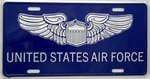US Air Force License Plate.