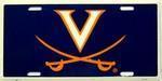 Virginia Cavaliers License Plate.