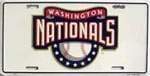 Washington Nationals MLB Baseball License Plate.