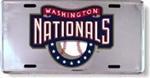 Washington Nationals MLB Chrome License Plate.
