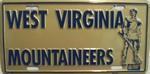 West Virginia Mountaineers License Plate.