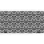 White and Black Damask License Plate Blank.