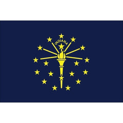 Indiana State Flag Nylon Outdoor Made in USA.