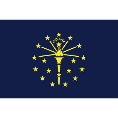 Indiana State Flag Nylon Outdoor Made in USA.