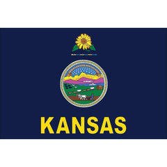 Kansas State Flag Nylon Outdoor Made in USA.