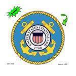 U.S. Coast Guard Color Decal.