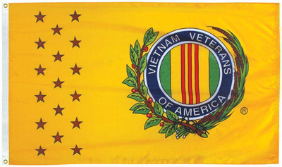 Vietnam Veterans of America Nylon Printed Flag Made in USA.