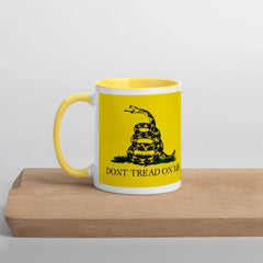 Gadsden Dont Tread on Me Mug with Color Inside.