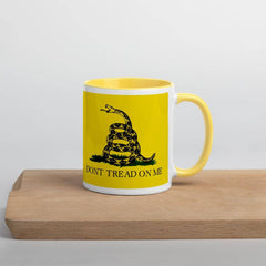 Gadsden Dont Tread on Me Mug with Color Inside.