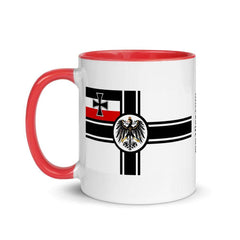 Kaiserliche Marine War Ensign 1903–1919 Mug with Color Inside.