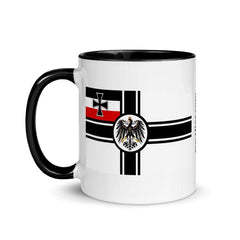Kaiserliche Marine War Ensign 1903–1919 Mug with Color Inside.