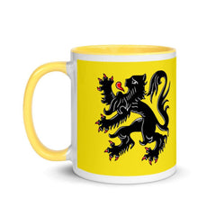 Flanders flag Mug with yellow Inside.