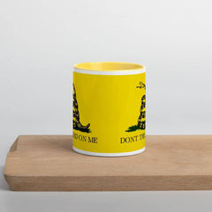 Gadsden Dont Tread on Me Mug with Color Inside.