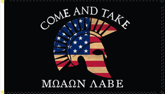 Molon Labe Come and Take It America Flag - Made in USA.