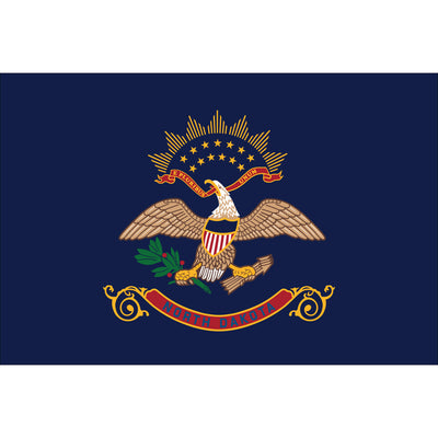 North Dakota State Flag - Outdoor - Pole Hem with Optional Fringe- Nylon Made in USA.