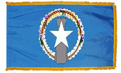 Northern Mariana Islands Flag - Outdoor - Pole Hem with Optional Fringe- Nylon Made in USA.