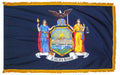 New York State Flag Fringe or Pole Hem Nylon Made in USA