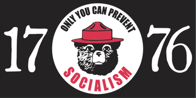 1776 Only You Can Prevent Socialism Bumper Sticker.