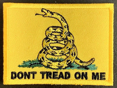 Gadsden Don't Tread On Me  2" x 3" Iron On Patch.