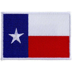 State of Texas Flag White Border Patch - 2 x 3 inch.