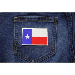 State of Texas Flag White Border Patch - 2 x 3 inch.