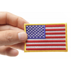 US Flag Patch - 2x3 inch 50 Star American Flag.