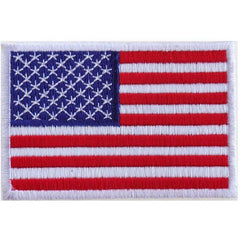 US Flag Patch - 2x3 inch 50 Star American Flag.