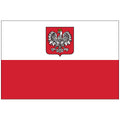 Poland with Eagle Flag - Made in USA