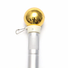 Aluminum 5FT Metal Adjustable Telescoping Flag Pole Portable.