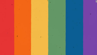 Rainbow Pride Vertical Stripes Flag - Made in USA.