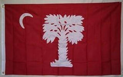 South Carolina Big Red Flag 2 ply Nylon Embroidered Citadel 3x5.