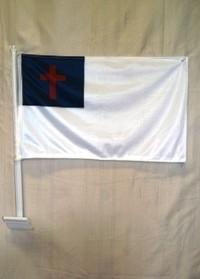 Christian Double Sided Car Flag.