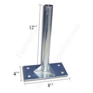 Flag Bolt On Ground Mount for Roof or Dock.