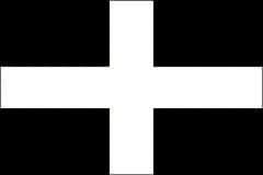 Cornwall St Piran Flag - Made in USA.