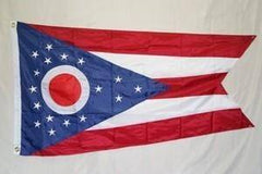 State of Ohio Flag Nylon Embroidered.