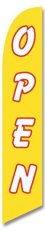 Yellow Open Advertising Banner (banner only).