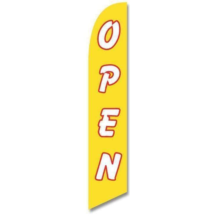 Yellow Open Advertising Banner (Complete set).