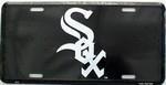 Black Chicago WhiteSox MLB Baseball License Plate.
