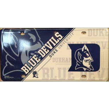 Duke University Blue Devils College License Plate.