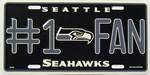 Seattle Seahawks #1 Fan License Plate.