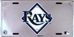 Tampa Bay Rays MLB Chrome License Plate.