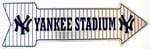 Yankee stadium baseball new york yankee mlb arrow sign.