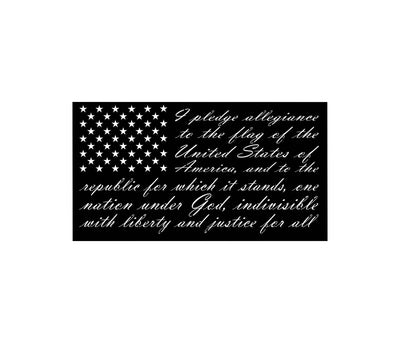 Pledge of Allegiance Flag.