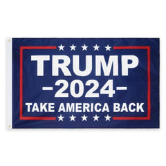 Trump 2024 Take America Back Flag - Made in USA.