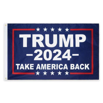 Trump 2024 Take America Back Flag - Made in USA.