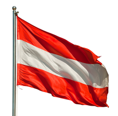 Austria Flag Sewn Made in USA.