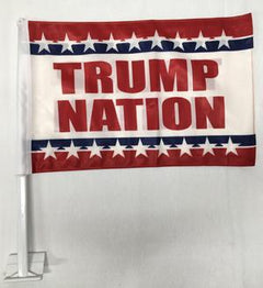 11x18 Trump Nation Double Sided Flag Knitted Nylon.