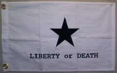 Texas Goliad Battle Flag Troutman Liberty or Death - Made in USA.
