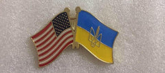 USA Ukraine Trident Friendship Lapel Pin