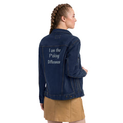 I am the F Difference Unisex denim jacket.